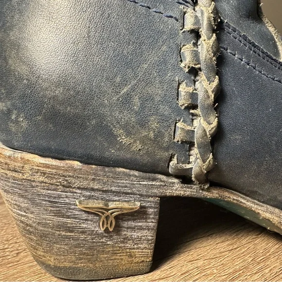 Lane Women's Blue Ankle Boots Size 6 1/2 - Picture 4 of 6